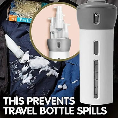 4 in 1 shampoo trips dispenser refillable travel bottles