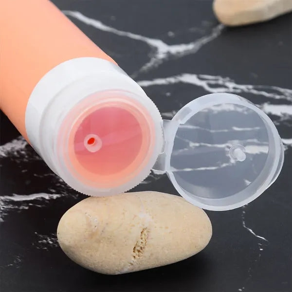 Refillable leakproof silicone toiletries kit travel bottles