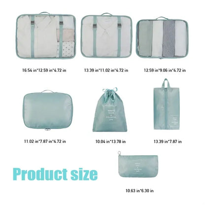 7 set packing cubes luggage organizer bags for travel