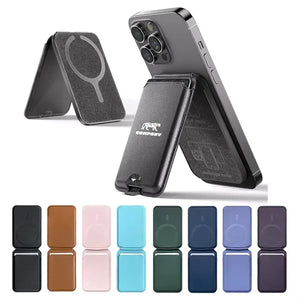 Magnetic Wallet Card Holder with Adjustable Stand