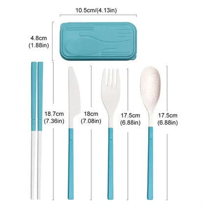 Detachable Portable Wheat Straw Cutlery Set