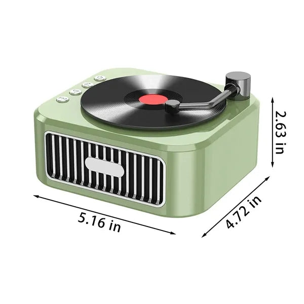 Desk decor portable vintage cd record bluetooth speaker