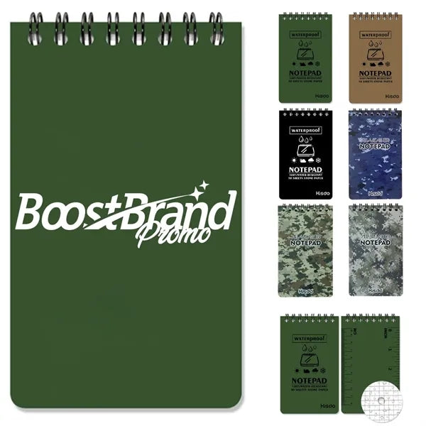 Waterproof Pocket Notepad with Stone Paper