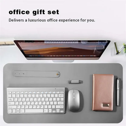 Desk mat wireless keyboard/mouse pen notebook business gift