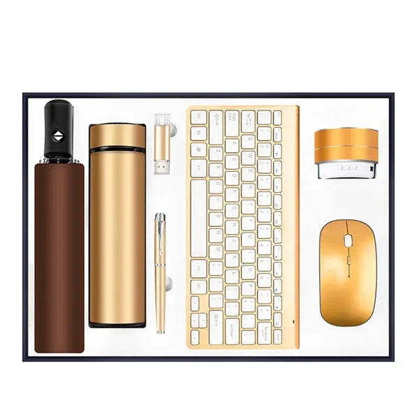 Desk mat wireless keyboard/mouse pen notebook business gift