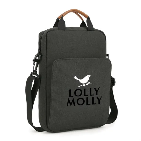 Crossbody Laptop Bag With Leather Handle