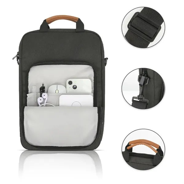 Crossbody Laptop Bag With Leather Handle