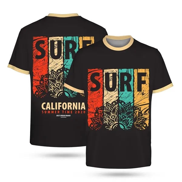 Unisex Full Color Sublimation Short Sleeve T-Shirt (180g/M2)