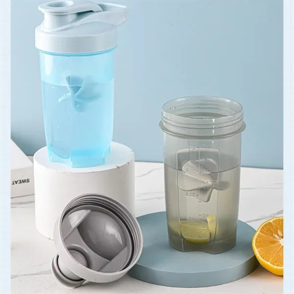 14oz Outdoor Sports And Fitness Plastic Shaker Bottle Cups
