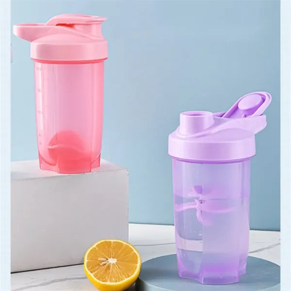 14oz Outdoor Sports And Fitness Plastic Shaker Bottle Cups