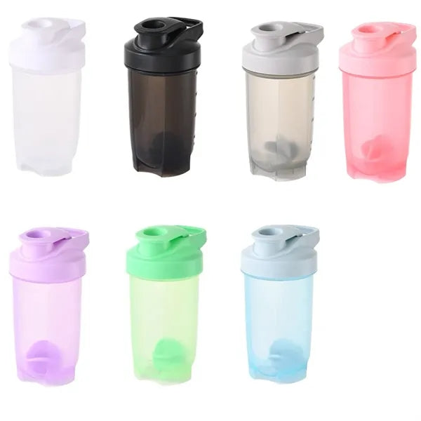 14oz Outdoor Sports And Fitness Plastic Shaker Bottle Cups