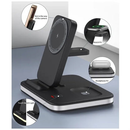 3 in 1 Foldable Magnetic Charger Night Light Portable