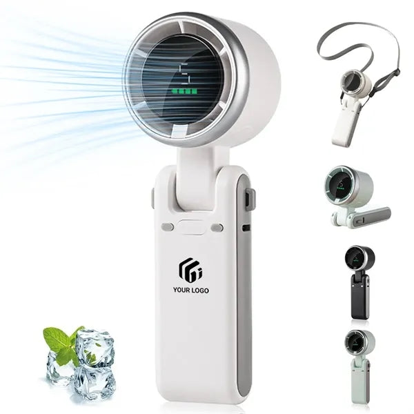 3 in 1 portable digital travel working handheld turbo fan