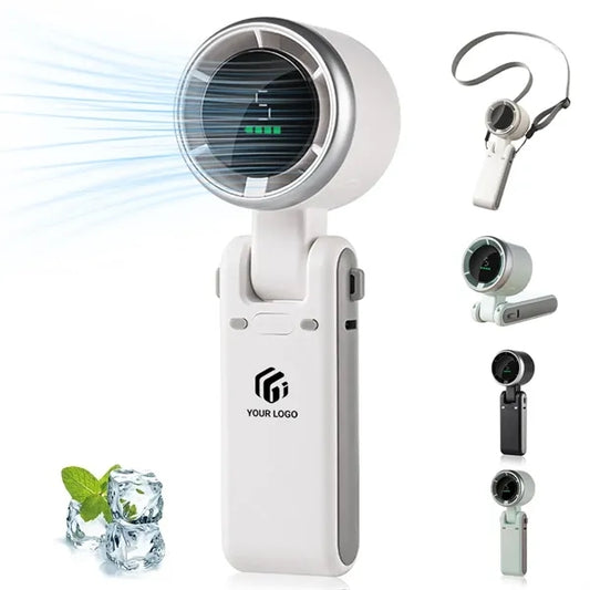 3 in 1 portable digital travel working handheld turbo fan