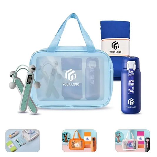 15oz tumbler skipping rope towel custom fitness gift set