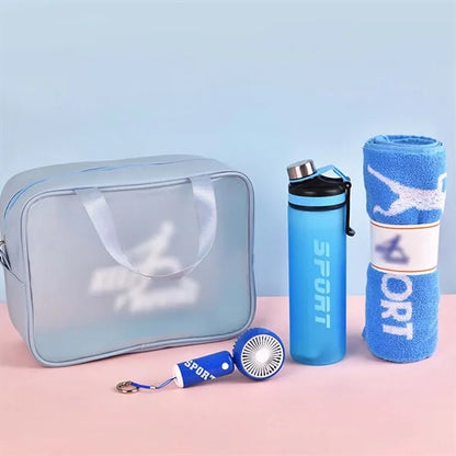 15oz tumbler skipping rope towel custom fitness gift set