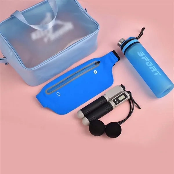 15oz tumbler skipping rope towel custom fitness gift set