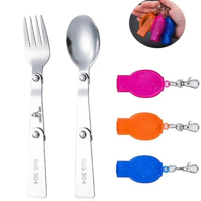 Foldable Stainless Tableware with Case