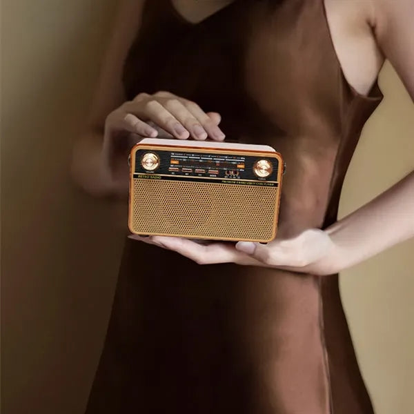 High quality portable retro wireless bluetooth speaker radio