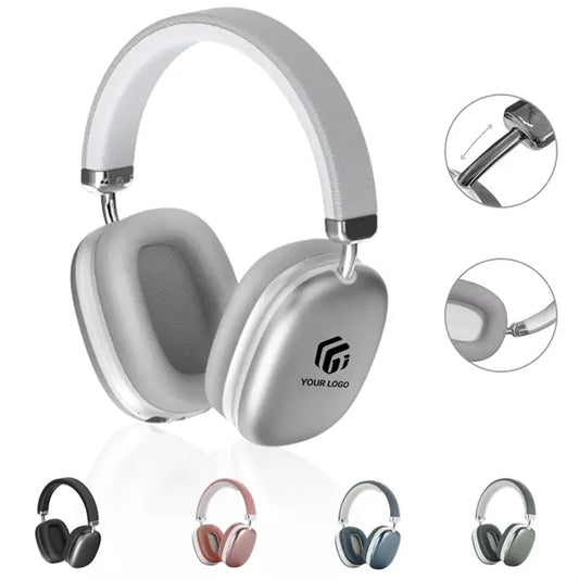 Foldable HiFi stereo travel office bluetooth headphones