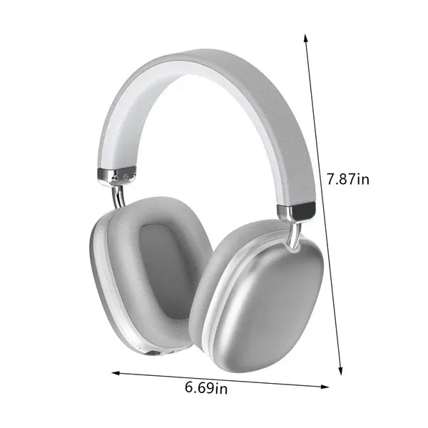 Foldable HiFi stereo travel office bluetooth headphones