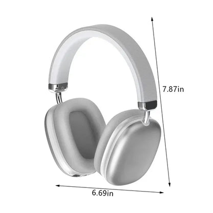 Foldable HiFi stereo travel office bluetooth headphones