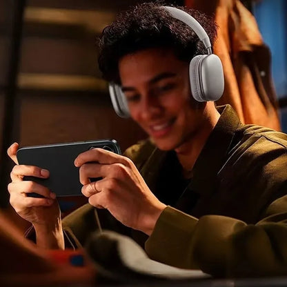 Foldable HiFi stereo travel office bluetooth headphones