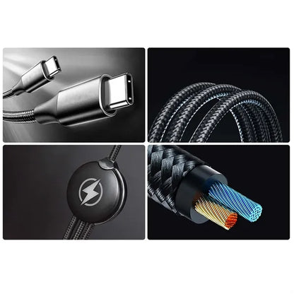 Multi 6 in 1 custom glow logo fast cord charging cable