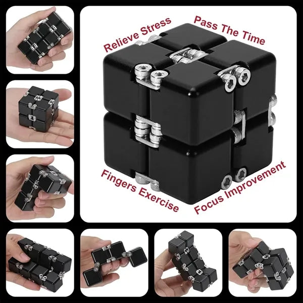 relieve stress anxiety infinity cube handheld fidget toy