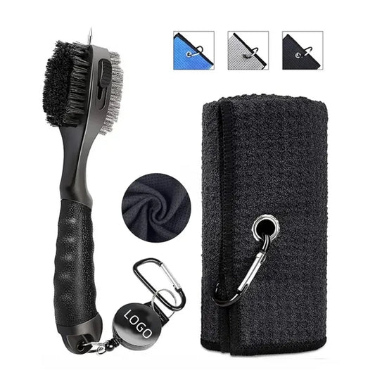 Golf Cleaning Brush and Towel