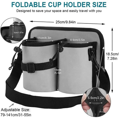 Luggage Cup Holder Travel Bag with Shoulder Strap