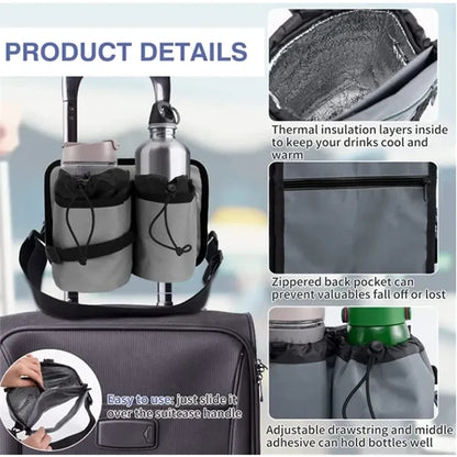 Luggage Cup Holder Travel Bag with Shoulder Strap