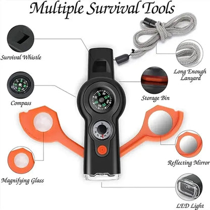 7 in 1 Emergency Survival Whistle