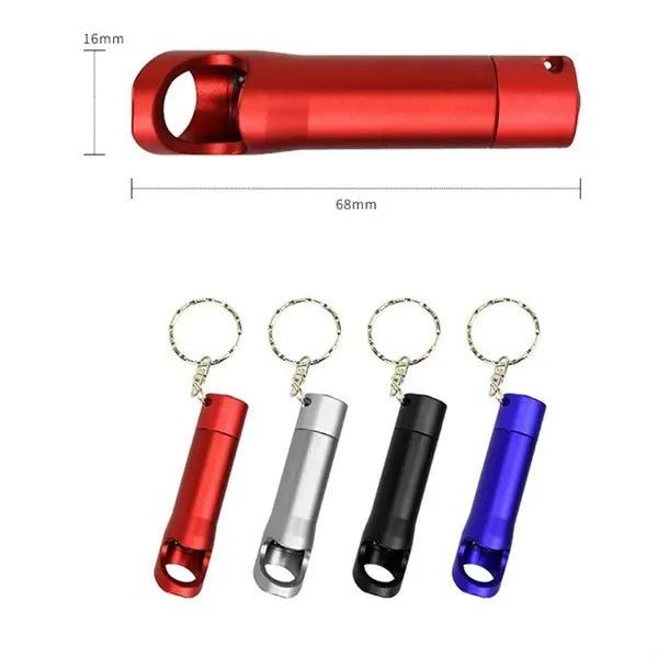 Bottle Opener & Flashlight Keychain