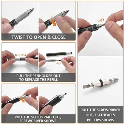 6 In 1 Multifunctional Pen
