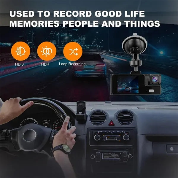 Loop recording motion detection HD in car dashboard camera