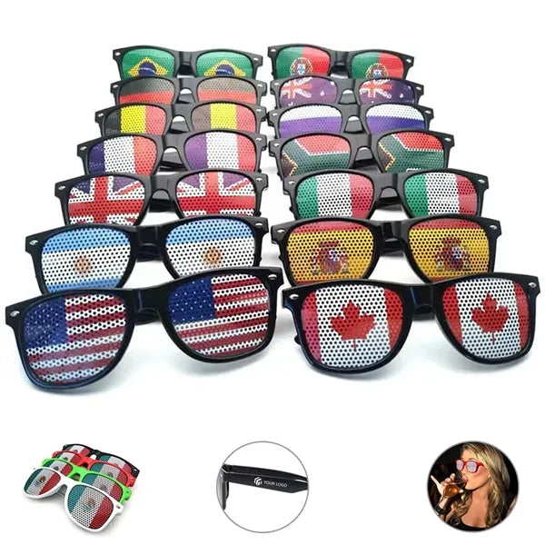 Classic party team 4th of July American flag sunglasses