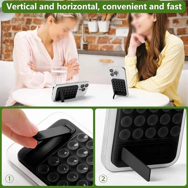 2 in 1 Silicone Suction Cup Selfies Videos Phone Case Mount
