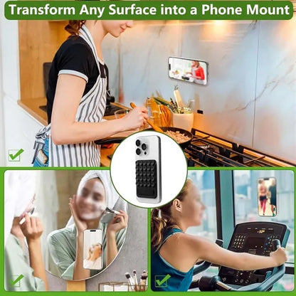 2 in 1 Silicone Suction Cup Selfies Videos Phone Case Mount