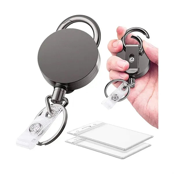 Retractable Badge Holders with Belt Clip