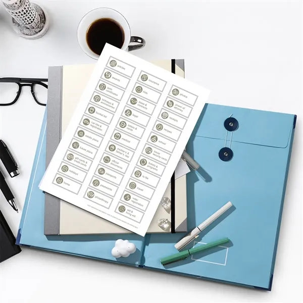 Multiple pockets important document organizer folio folder