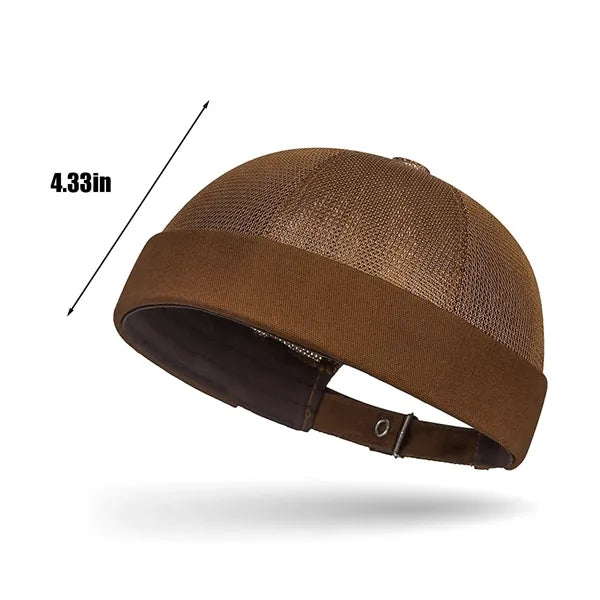 Fashion outdoor hip-hop summer mesh brimless beanie caps