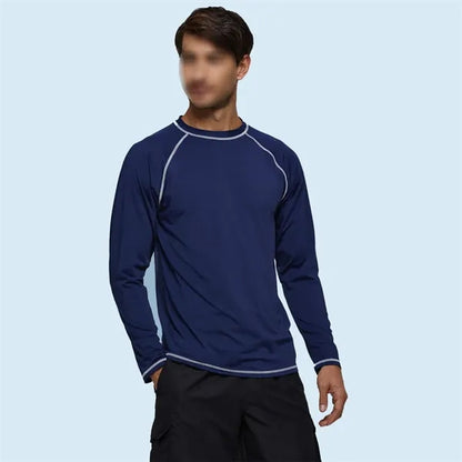 Swim beach long sleeve fishing sun shirts men rash guard