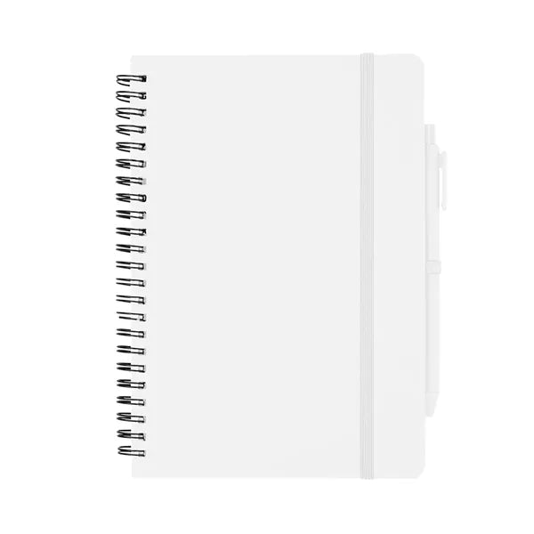 Recycled Spiral Notebook with Pen Set(5"X7")