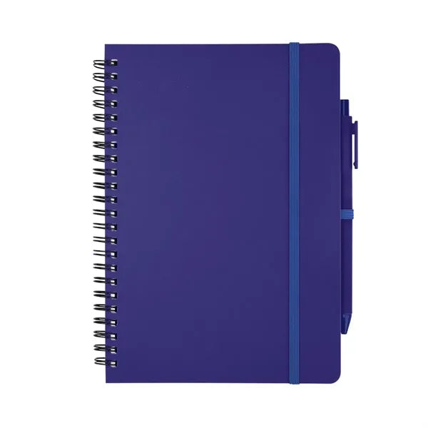 Recycled Spiral Notebook with Pen Set(5"X7")