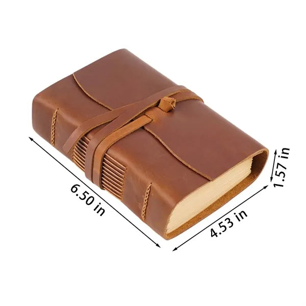 Office supplies vintage leather journal notepad notebook