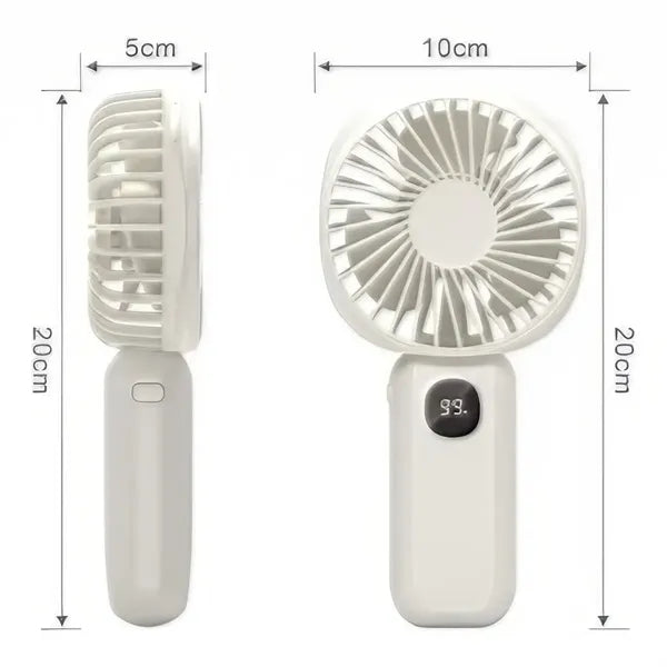 Generic Portable Rechargeable Digital Display Handheld Fan