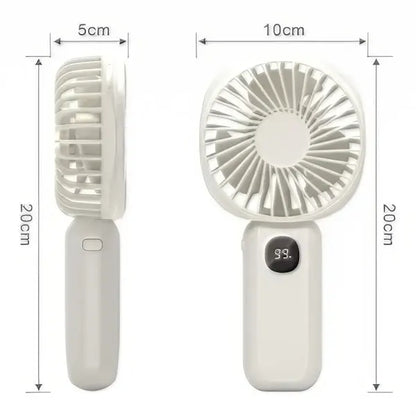 Generic Portable Rechargeable Digital Display Handheld Fan