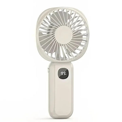 Generic Portable Rechargeable Digital Display Handheld Fan