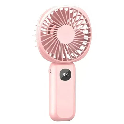 Generic Portable Rechargeable Digital Display Handheld Fan